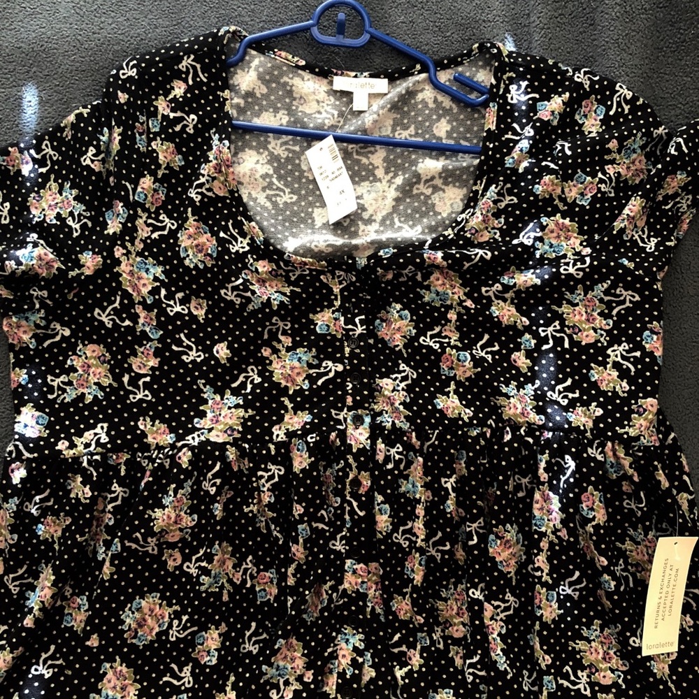 Poplin Multi color Plus Size Top